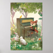 Forest Piano Poster (Voorkant)
