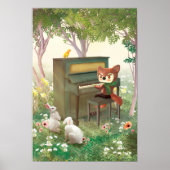 Forest Piano Poster (Voorkant)