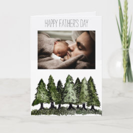 Forest Pine Forest Vaderdag met foto Kaart