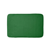 Forest Pine Green Solid Color Badmat (Voorkant)
