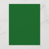 Forest Pine Green Solid Color Briefkaart (Voorkant)