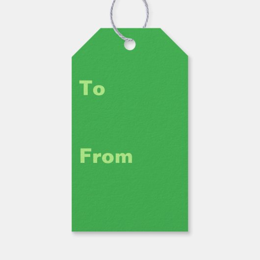 Forest Pine Green Solid Color Cadeaulabel (Achterkant)