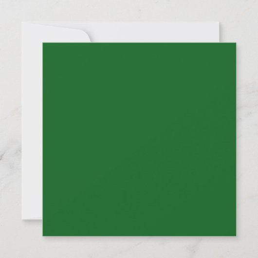 Forest Pine Green Solid Color Kaart (Voorkant)