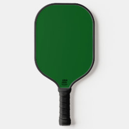 Forest Pine Green Solid Color Pickleball Paddle