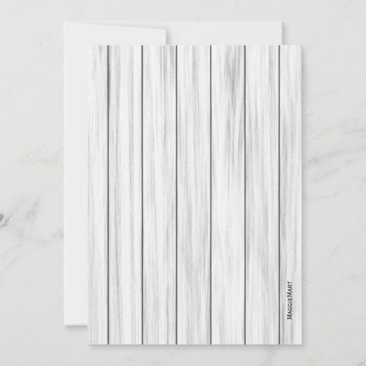 Forest Pine Rustic Country Boy Baby shower Kaart (Achterkant)