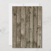 Forest Pine Rustic Country Boy Baby shower Kaart (Achterkant)