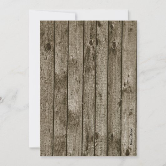 Forest Pine Rustic Country Boy Baby shower Kaart (Achterkant)