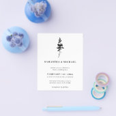 Forest Pine Tree Indie Rustic budget Flyer (Enkel)