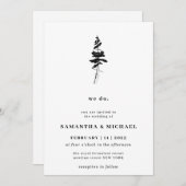 Forest Pine Tree Indie Rustic. Kaart (Voorkant / Achterkant)