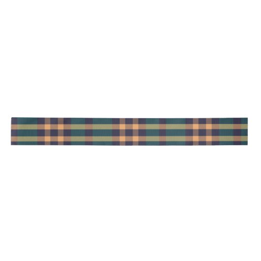 Forest Plaid Pattern Satijnen Lint (Voorkant)