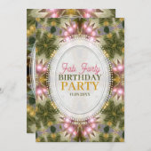 Forest Princess Fab 40ste geboortedag Kaart (Voorkant / Achterkant)