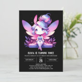 Forest Printable Fairy Birthday Kaart (Staand voorkant)
