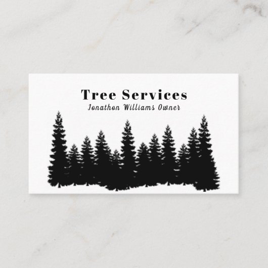 Forest Professional Tree Trimming Service Visitekaartje (Voorkant)