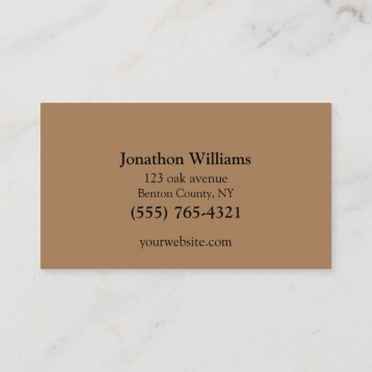 Forest Professional Tree Trimming Service Visitekaartje (Achterkant)