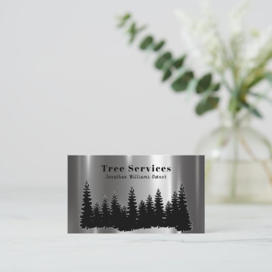 Forest Professional Tree Trimming Service Visitekaartje (Staand voorkant)