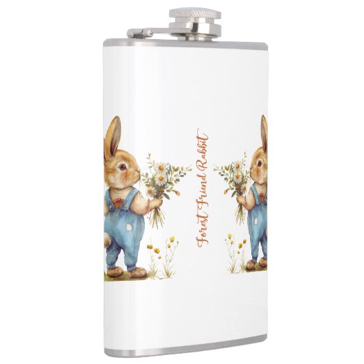 Forest Rabbit Flask - Een boswachter Heupfles (Rechts)
