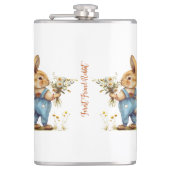Forest Rabbit Flask - Een boswachter Heupfles (Voorkant)