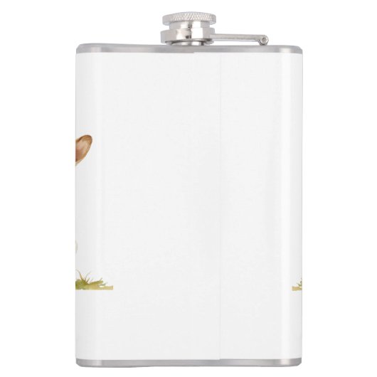 Forest Rabbit Flask - Een boswachter Heupfles (Achterkant)