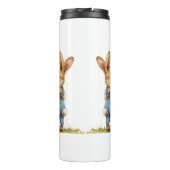 Forest Rabbit Travel Mug – Woodland Warmte op de w Thermosbeker (Achterkant)