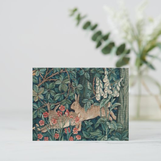 Forest Rabbits Tapestry Briefkaart (Staand voorkant)