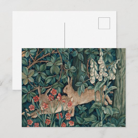 Forest Rabbits Tapestry Briefkaart (Voorkant / Achterkant)