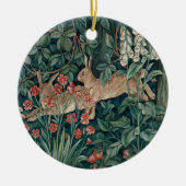 Forest Rabbits Tapestry Keramisch Ornament (Voorkant)