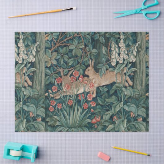 Forest Rabbits Tapestry Tissuepapier (Craft)