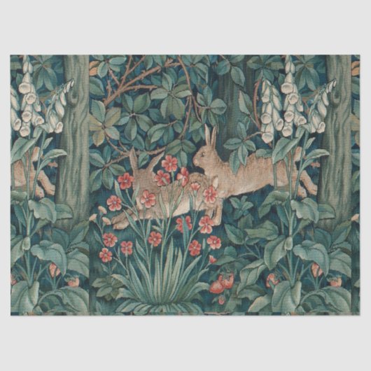 Forest Rabbits Tapestry Tissuepapier (Voorkant)