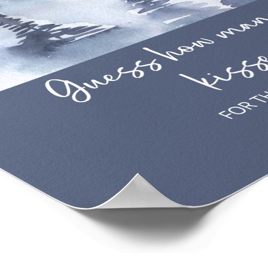 Forest raden hoeveel kussen bruids spel poster (Hoek)