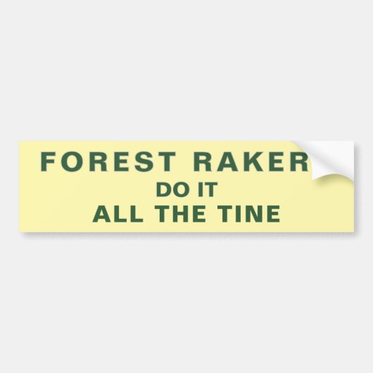 FOREST RAKERS bumpersticker! Bumpersticker (Voorkant)