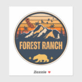 Forest Ranch, Californië Sticker (Vel)
