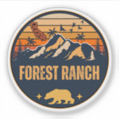 Forest Ranch, Californië Sticker (Voorkant)
