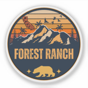 Forest Ranch, Californië Sticker