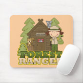 Forest Ranger - Brunette Girl Muismat (Met muis)