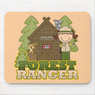 Forest Ranger - Brunette Girl Muismat
