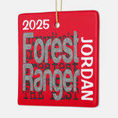 Forest Ranger Extraordinaire Keramisch Ornament (Links)