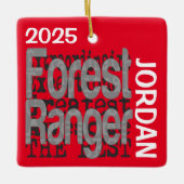 Forest Ranger Extraordinaire Keramisch Ornament (Voorkant)