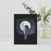 Forest Raven Cold Moon Briefkaart (Staand voorkant)