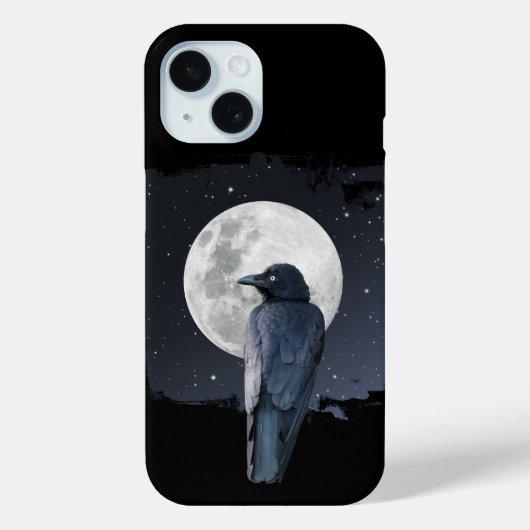 Forest Raven Cold Moon Case-Mate iPhone Case (Achterkant)