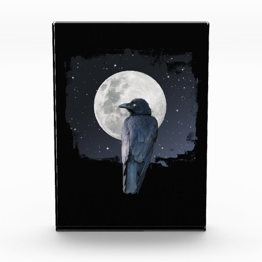 Forest Raven Cold Moon Fotoblokken (Voorkant)