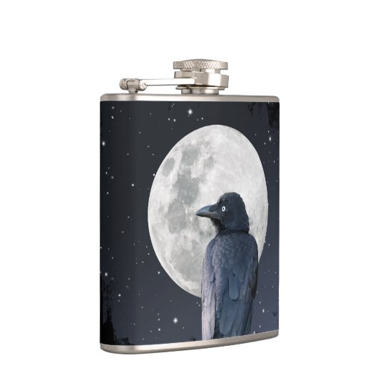 Forest Raven Cold Moon Heupfles (Rechts)