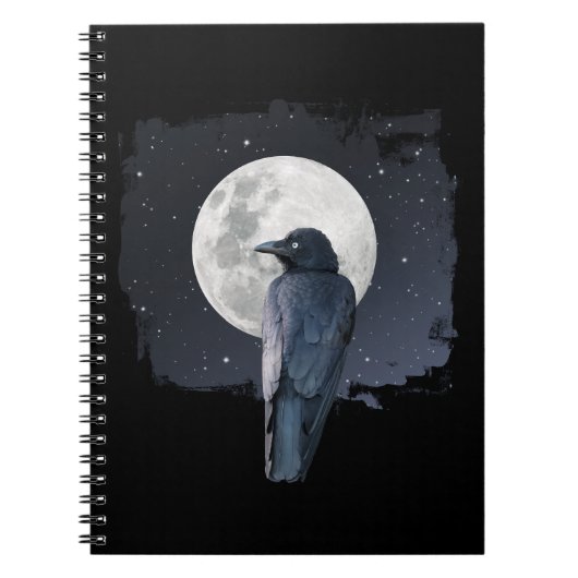 Forest Raven Cold Moon Notitieboek (Voorkant)