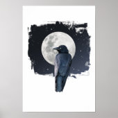 Forest Raven Cold Moon Poster (Voorkant)