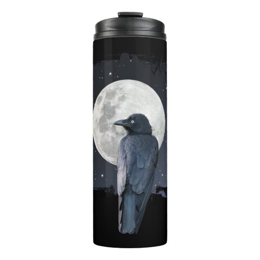 Forest Raven Cold Moon Thermosbeker (Voorkant)