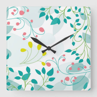 Forest reloj vierkante klok