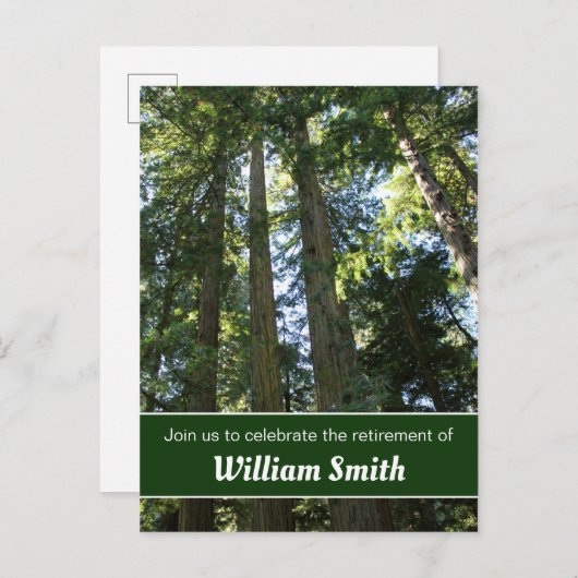 Forest Retirement Open House Briefkaart (Voorkant / Achterkant)