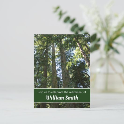 Forest Retirement Open House Briefkaart (Staand voorkant)