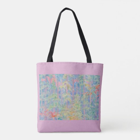 Forest Reverie Pink Canvas tas (Achterkant)