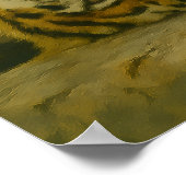 Forest Reverie - Resting Tiger in Oerwoud Light Poster (Hoek)