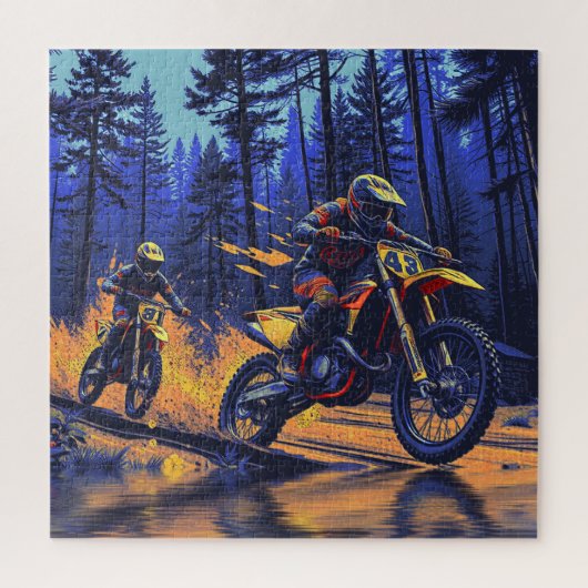 Forest Ride - Motorcross Racers Legpuzzel (Verticaal)